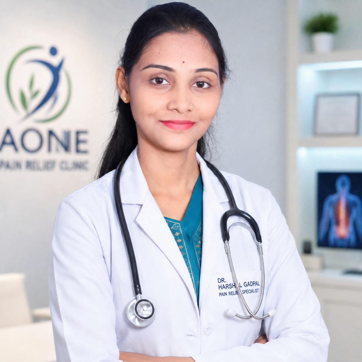 Doctor with patient